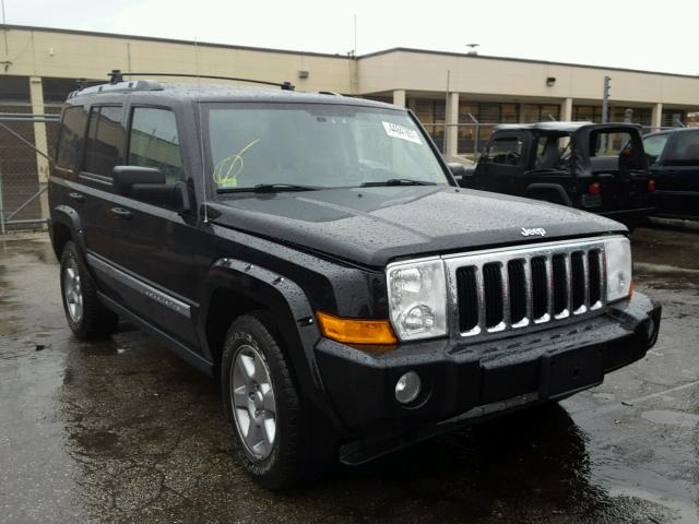 1J8HG58226C143288 - 2006 JEEP COMMANDER BLACK photo 1