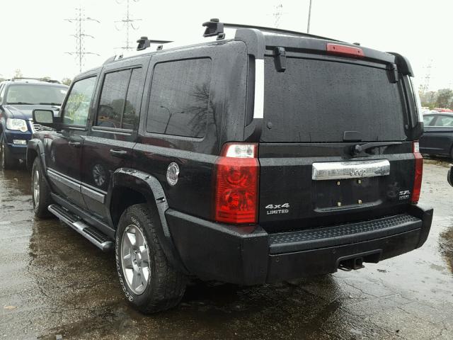 1J8HG58226C143288 - 2006 JEEP COMMANDER BLACK photo 3