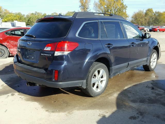 4S4BRCNC4E3230581 - 2014 SUBARU OUTBACK 2. BLUE photo 4