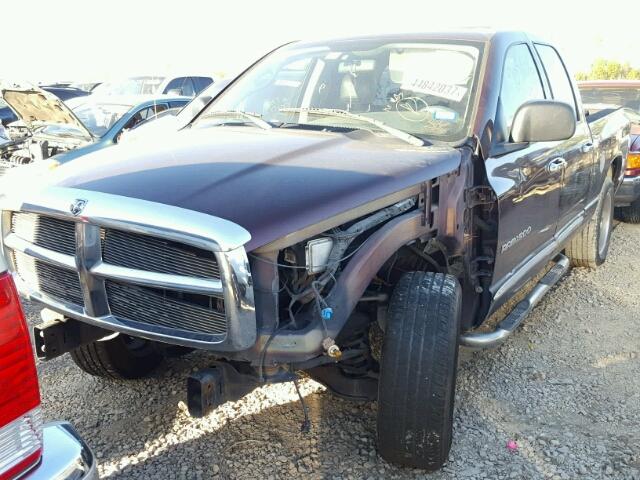 1D7HA18D35S107719 - 2005 DODGE RAM 1500 MAROON photo 2