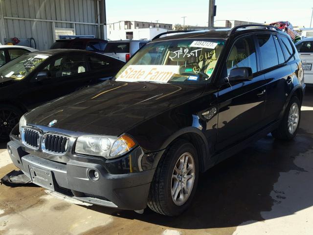 WBXPA73414WB23575 - 2004 BMW X3 BLACK photo 2