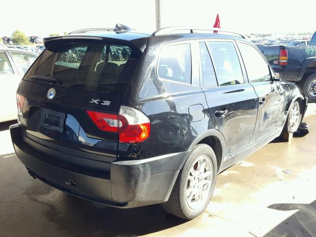 WBXPA73414WB23575 - 2004 BMW X3 BLACK photo 4