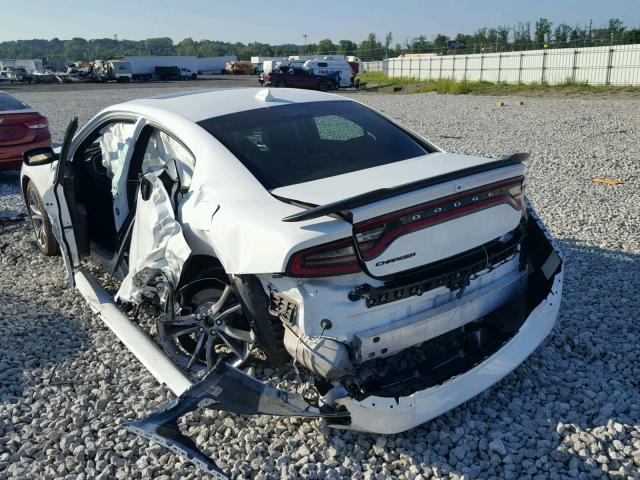 2C3CDXHG1JH187729 - 2018 DODGE CHARGER SX WHITE photo 3