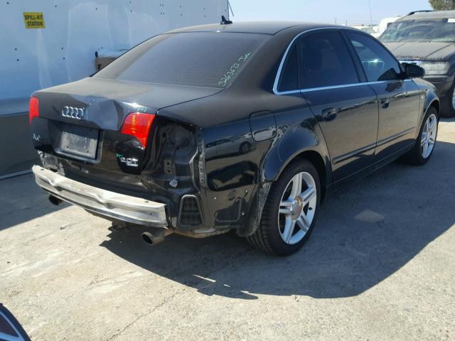 WAUDF78E67A036057 - 2007 AUDI A4 2.0T QU BLACK photo 4