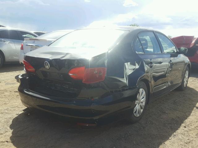 3VW2K7AJ2DM265277 - 2013 VOLKSWAGEN JETTA BASE 黑色 照片 4