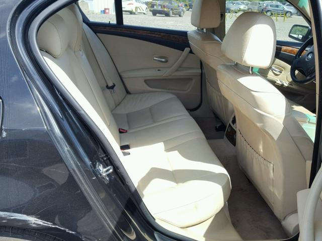 WBANV13528BZ48160 - 2008 BMW 528 XI BLACK photo 6