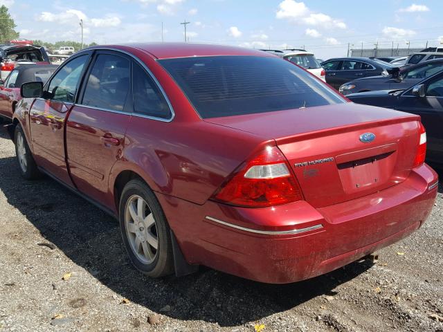 1FAFP23185G106545 - 2005 FORD FIVE HUNDR RED photo 3