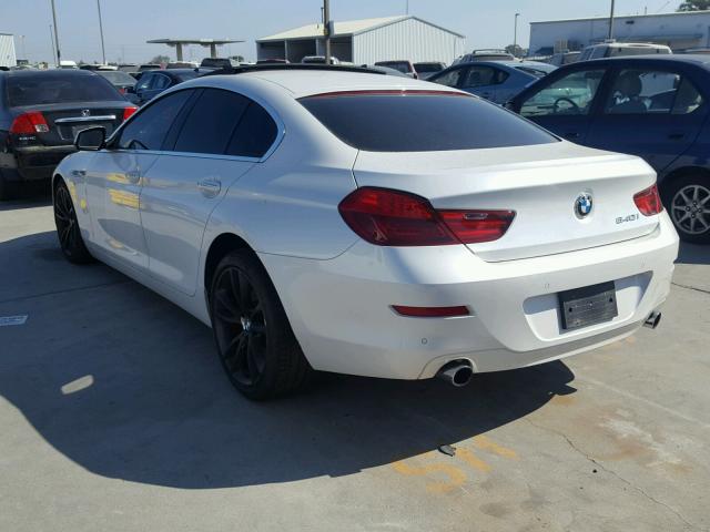 WBA6A0C56DDZ03568 - 2013 BMW 640 I WHITE photo 3