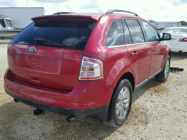 2FMDK3KC6ABA35738 - 2010 FORD EDGE LIMIT RED photo 4