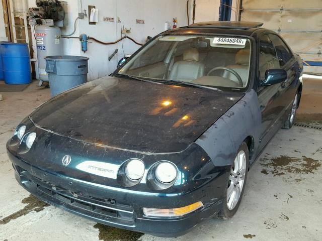 JH4DB7665VS007424 - 1997 ACURA INTEGRA GS GREEN photo 2