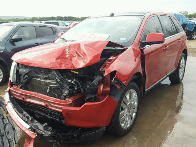 2FMDK3KC8ABA68966 - 2010 FORD EDGE LIMIT BURGUNDY photo 2