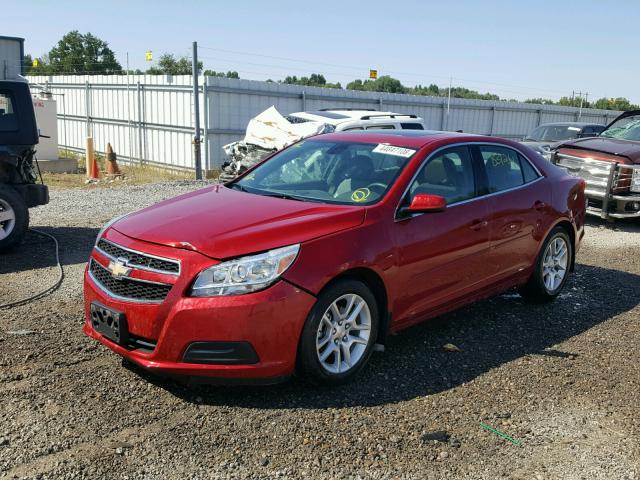 1G11D5SR3DF162427 - 2013 CHEVROLET MALIBU 1LT RED photo 2