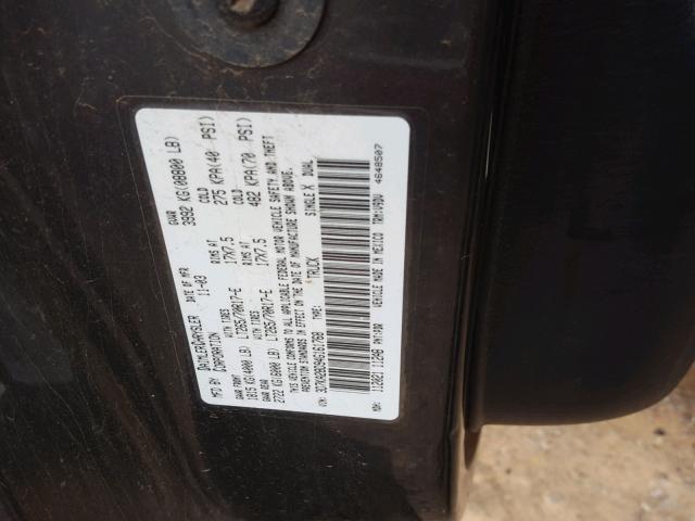 3D7KA28D94G161768 - 2004 DODGE RAM 2500 S ნაცრისფერი ფოტო 10