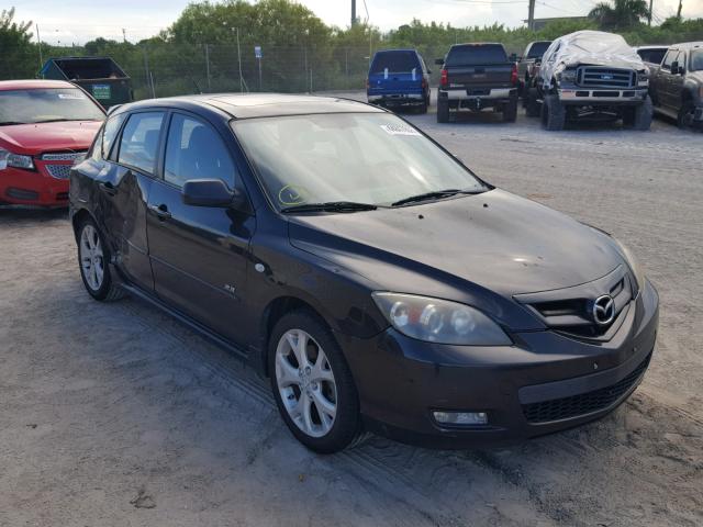 JM1BK343371692185 - 2007 MAZDA 3 HATCHBAC BLACK photo 1