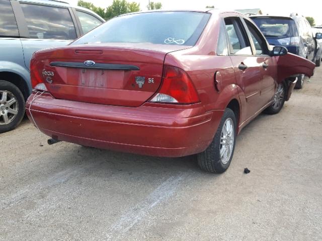 1FAFP34324W154830 - 2004 FORD FOCUS SE C MAROON photo 4