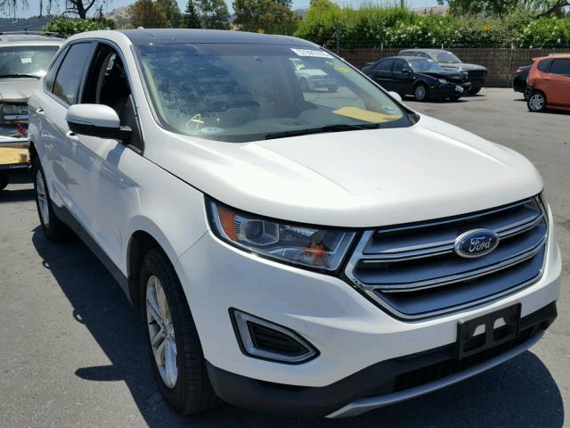 2FMPK3J95GBB73413 - 2016 FORD EDGE SEL WHITE photo 1