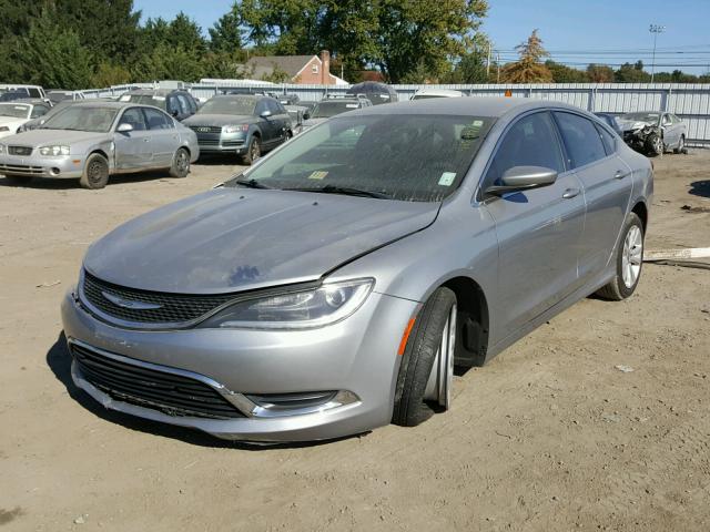 1C3CCCAB1FN577383 - 2015 CHRYSLER 200 LIMITE SILVER photo 2