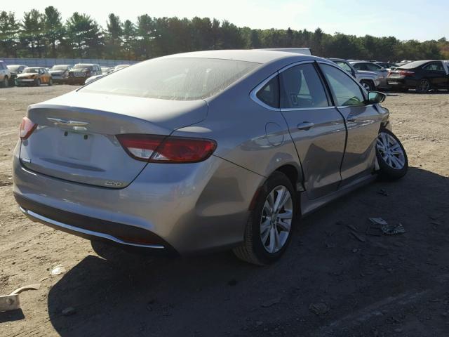 1C3CCCAB1FN577383 - 2015 CHRYSLER 200 LIMITE SILVER photo 4