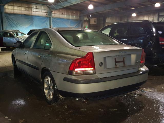 YV1RS58DX22114613 - 2002 VOLVO S60 2.4T GRAY photo 3