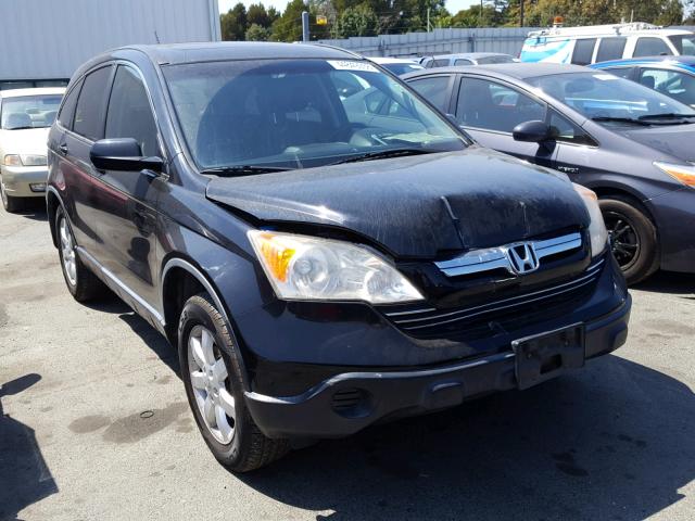 JHLRE38717C076706 - 2007 HONDA CR-V EXL BLACK photo 1