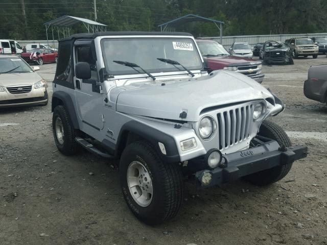 1J4FA49S33P347427 - 2003 JEEP WRANGLER / SILVER photo 1