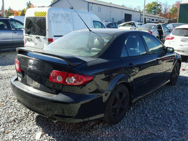 1YVFP80D245N58829 - 2004 MAZDA 6 S BLACK photo 4