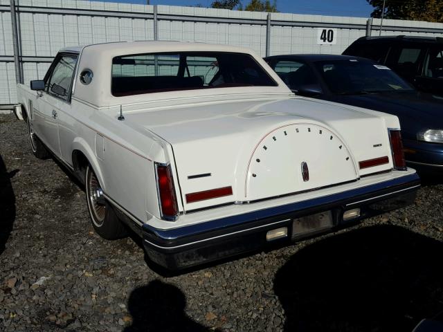 1MRBP95F8CY672011 - 1982 LINCOLN MARK VI WHITE photo 3