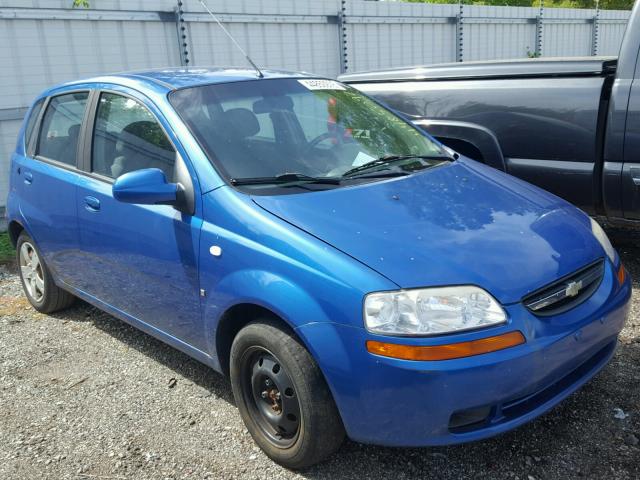 KL1TD66698B032727 - 2008 CHEVROLET AVEO BASE Niebieski zdjęcie 1