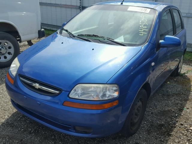 KL1TD66698B032727 - 2008 CHEVROLET AVEO BASE Niebieski zdjęcie 2
