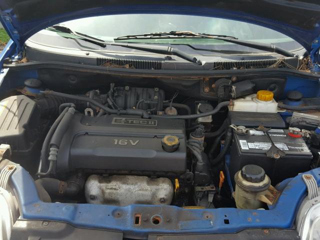 KL1TD66698B032727 - 2008 CHEVROLET AVEO BASE Niebieski zdjęcie 7