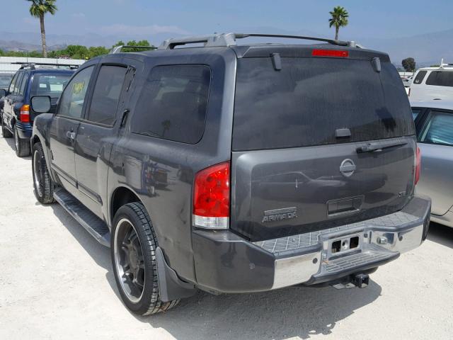 5N1AA08A34N711338 - 2004 NISSAN ARMADA SE CHARCOAL photo 3