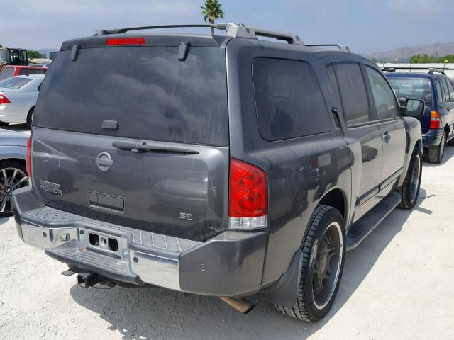 5N1AA08A34N711338 - 2004 NISSAN ARMADA SE CHARCOAL photo 4