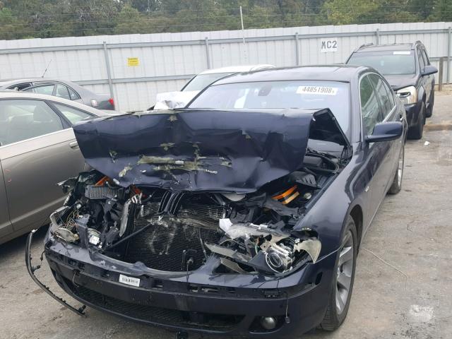 WBAHL83508DT11588 - 2008 BMW 750I BLUE photo 2