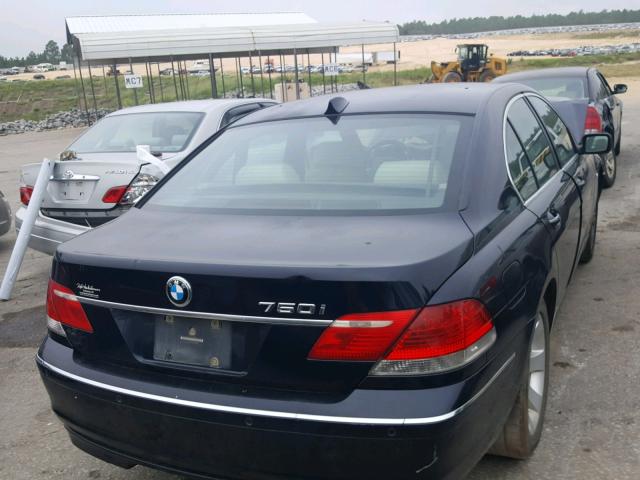 WBAHL83508DT11588 - 2008 BMW 750I BLUE photo 4