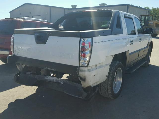 3GNEC13T72G177367 - 2002 CHEVROLET AVALANCHE WHITE photo 4