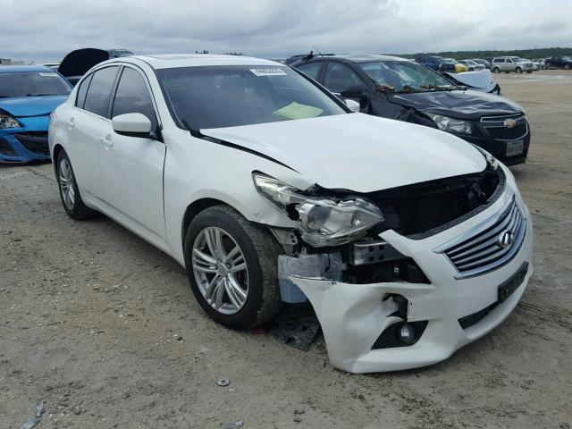 JN1DV6AP6CM813036 - 2012 INFINITI G25 BASE WHITE photo 1