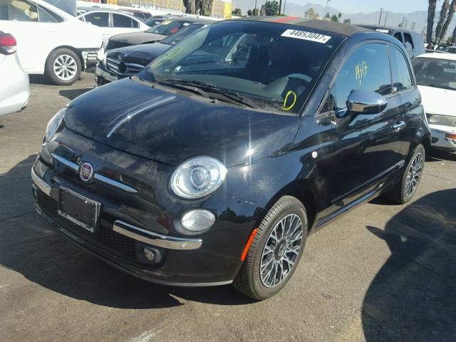 3C3CFFER2CT277766 - 2012 FIAT 500 BLACK photo 2