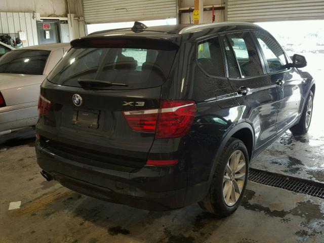 5UXWX9C50H0T03503 - 2017 BMW X3 BLACK photo 4