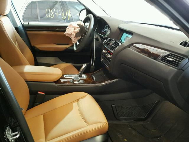 5UXWX9C50H0T03503 - 2017 BMW X3 BLACK photo 5