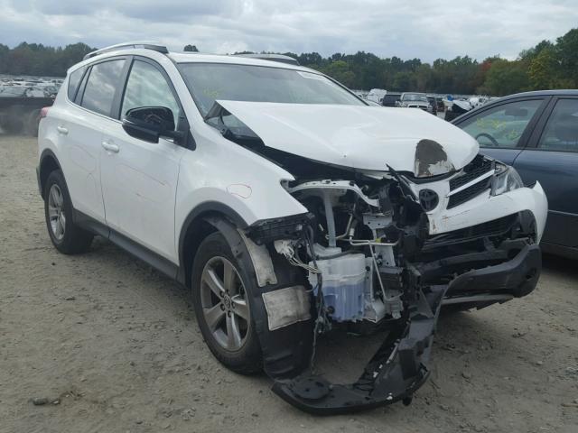 2T3RFREV7FW281538 - 2015 TOYOTA RAV4 XLE WHITE photo 1