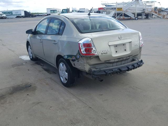 3N1AB61E27L616102 - 2007 NISSAN SENTRA 2.0 TAN photo 3