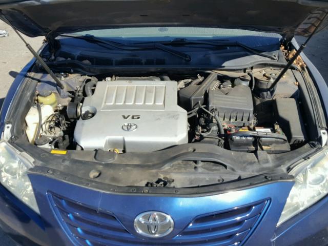 4T1BK46K97U011581 - 2007 TOYOTA CAMRY NEW BLUE photo 7