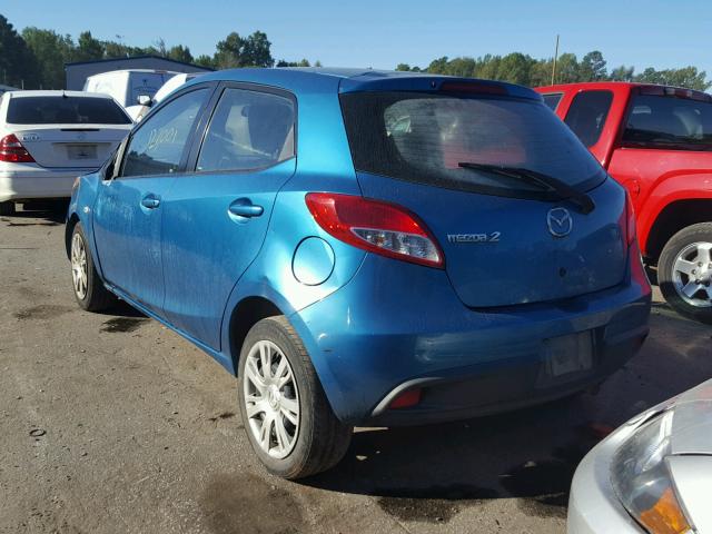 JM1DE1KY6C0142482 - 2012 MAZDA MAZDA2 BLUE photo 3