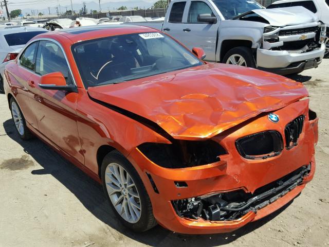 WBA1F9C57FV544132 - 2015 BMW 228 I ORANGE photo 1