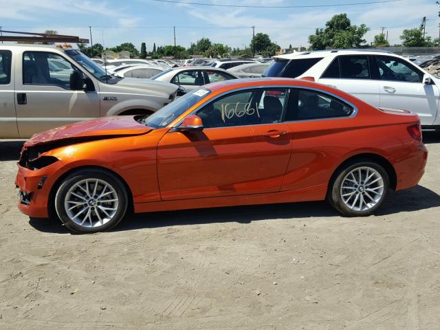 WBA1F9C57FV544132 - 2015 BMW 228 I ORANGE photo 9