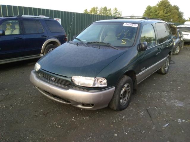 4N2XN11T5YD837276 - 2000 NISSAN QUEST SE GREEN photo 2