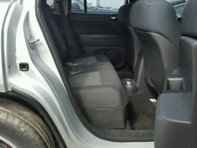 1J4NT4FBXAD562151 - 2010 JEEP COMPASS SP ვერცხლისფერი ფოტო 6