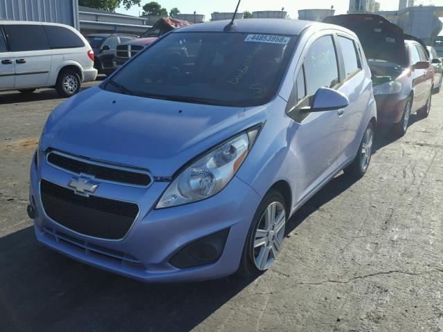 KL8CB6S97EC459742 - 2014 CHEVROLET SPARK LS BLUE photo 2