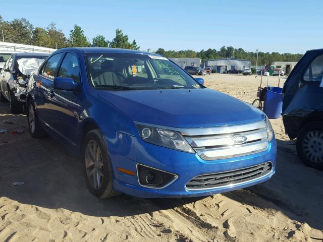 3FAHP0JA9CR226540 - 2012 FORD FUSION SEL BLUE photo 1