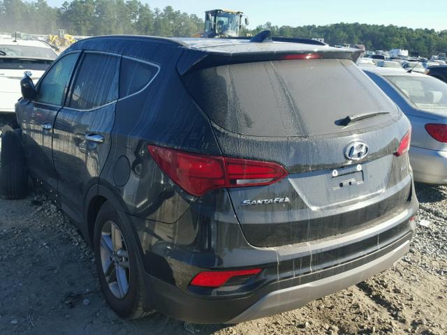 5XYZU3LBXHG445832 - 2017 HYUNDAI SANTA FE S BLACK photo 3